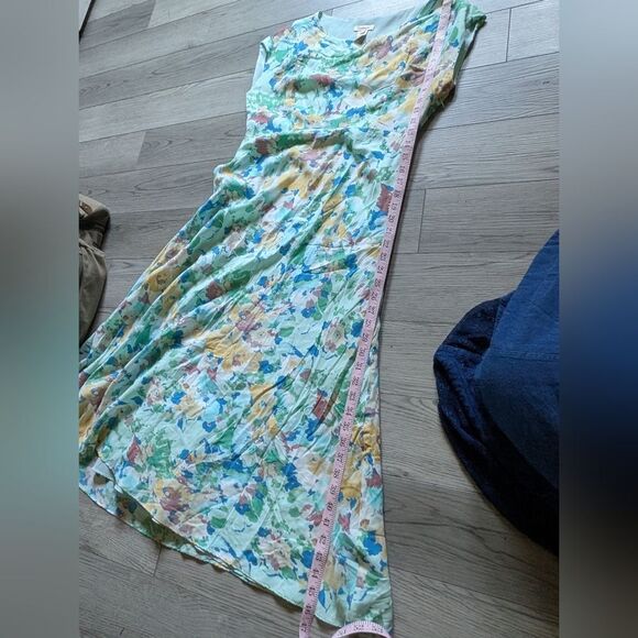 Sundance Floral Silk Garden Party Midi Dress Size 10 - Picture 8 of 8
